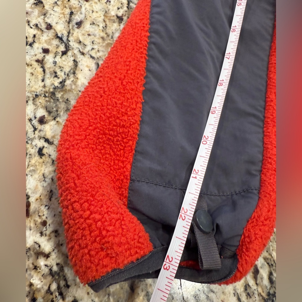 The North Face Polartec fleece jacket red gray SZ SM - Picture 12 of 14